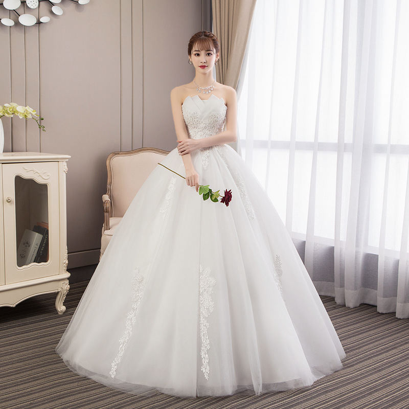 Wedding dress new style red wedding dress bride princess fantasy bud tube top autumn and winter high waist gauze skirt for women