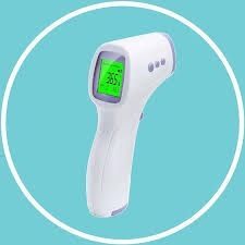 Medical Infrared Forehead Thermometer Thermogun – Non-Contact Fast Digital Temperature Reader with 3-Color Backlit LCD, 32-Data Memory & Fever Alarm for Home & Clinical Use