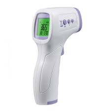 Medical Infrared Forehead Thermometer Thermogun – Non-Contact Fast Digital Temperature Reader with 3-Color Backlit LCD, 32-Data Memory & Fever Alarm for Home & Clinical Use