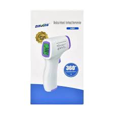 Medical Infrared Forehead Thermometer Thermogun – Non-Contact Fast Digital Temperature Reader with 3-Color Backlit LCD, 32-Data Memory & Fever Alarm for Home & Clinical Use