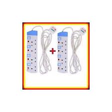 Power King 2 Heavy Duty Best Quality 4 Way Power Extension Cable with Switch – Full Copper Wire, 13A 3250W Capacity, 3M Long Cable with Safety Shuttered Sockets & Neon Indicator