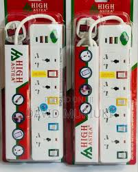 HIGH ASTRA HA-605U Heavy-Duty 5m Power Extension Cable – 5 AC Outlets with Individual Switches, Dual USB Ports & 1 Type-C Port – Surge Protection & 13A Capacity