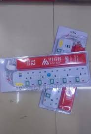 HIGH ASTRA HA-605U Heavy-Duty 5m Power Extension Cable – 5 AC Outlets with Individual Switches, Dual USB Ports & 1 Type-C Port – Surge Protection & 13A Capacity