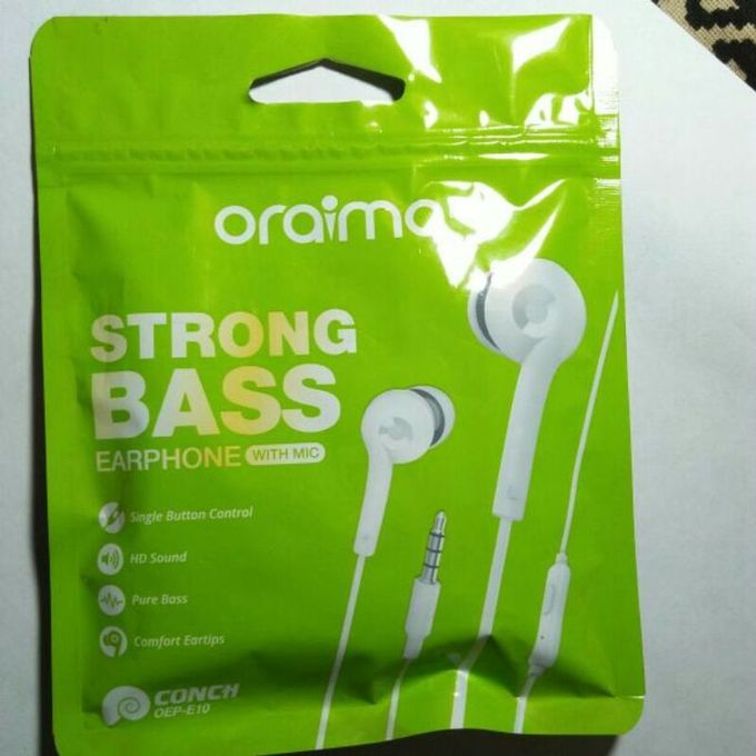 Oraimo Strong Pure Bass Stereo Earphone With MIC