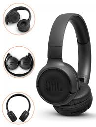 JBL Tune 510BT Black Wireless On-Ear Headphones – 40H Playtime, JBL Pure Bass Sound, Bluetooth 5.0, Multi-Point Connection & USB-C Fast Charging