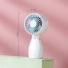 Handheld Fan Portable Mini USB Rechargeable Small Makeup Eyelash Fan – 3-Speed Personal Air Cooler for Women Girls, Outdoor Office Travel Essentials