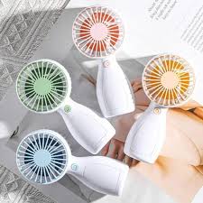 Handheld Fan Portable Mini USB Rechargeable Small Makeup Eyelash Fan – 3-Speed Personal Air Cooler for Women Girls, Outdoor Office Travel Essentials