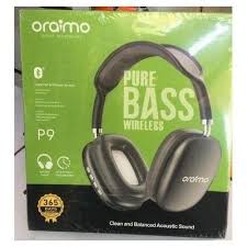 Oraimo BoomPop 2S OHP-610S Wireless Headphones – 60H Playtime, Pure Bass Sound, ENC Noise Cancelling & Bluetooth 5.3 for Clear Balanced Audio – Black