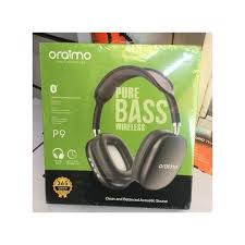 Oraimo BoomPop 2S OHP-610S Wireless Headphones – 60H Playtime, Pure Bass Sound, ENC Noise Cancelling & Bluetooth 5.3 for Clear Balanced Audio – Black