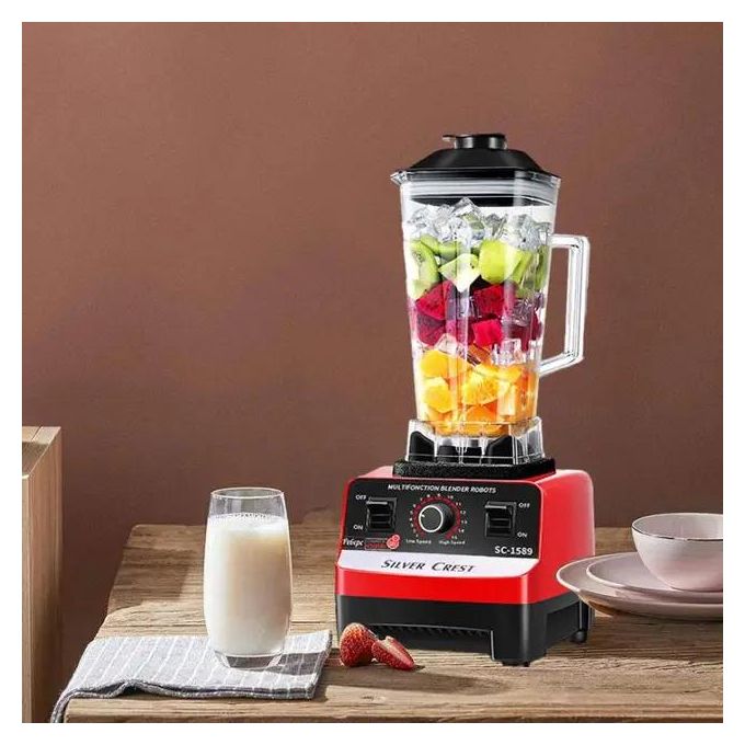 SILVERCREST GERMANY 2 in 1 Heavy Duty Commercial Blender – 4500W/5000W/8000W Professional Mixer with 2L/3L Capacity, Stainless Steel Blades & Dual Jars for Grinding & Juicing