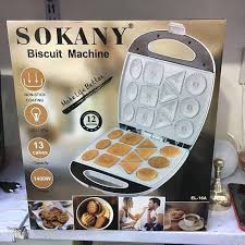 🍪 SOKANY SK-17A 1400W Biscuit Machine – Multi-Shape Cookie Maker with Non-Stick Plates, Double-Sided Heating & Easy-Clean Design for Perfect Homemade Treats 🍪