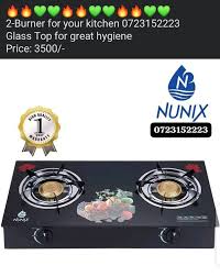 PRICE DROP! Nunix GC-004 Tempered Glass Top Cooker – 2-Burner Table Top Gas Stove with Auto Ignition, Whirlwind Technology & FREE Gas Regulator – Efficient & Stylish