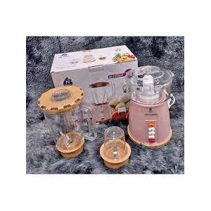 Nunix AK444 1.5L 3 IN 1 Blender Juicer Household Appliances with Grinder – 350W 4-Speed Motor, Stainless Steel Blades, Overheat Protection – For Juices, Spices, Soups & Sauces