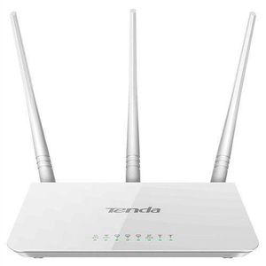 Tenda F3 N300 300 Mbps Wireless WiFi Router – Single-Band 2.4GHz, 3x5dBi External Antennas, 3 LAN Ports, WPA/WPA2 Security & Easy Setup for Home & Office