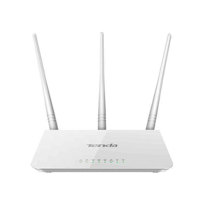 Tenda F3 N300 300 Mbps Wireless WiFi Router – Single-Band 2.4GHz, 3x5dBi External Antennas, 3 LAN Ports, WPA/WPA2 Security & Easy Setup for Home & Office
