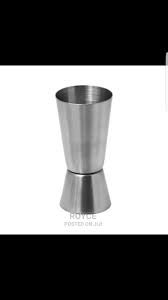 Metallic Double Sided Tot Glass – Stainless Steel 15ml & 30ml Dual-Sided Measuring Cup / Jigger for Precise Liquid Measurement – Durable & Rustproof