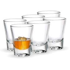 6 Pcs Tot Glass Set – 15ml Clear Glass Shot Cups for Spirits, Liqueurs & Tasting – Ideal for Home Bars, Parties & Sampling