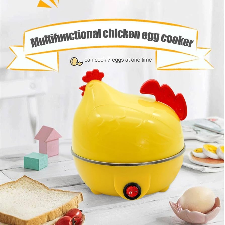 Multifunctional 7-Egg Capacity Electric Egg Cooker & Steamer with Auto-Shut Off - 304 Stainless Steel Heating Plate - Rapid Egg Boiler for Hard, Medium, or Soft Boiled Eggs