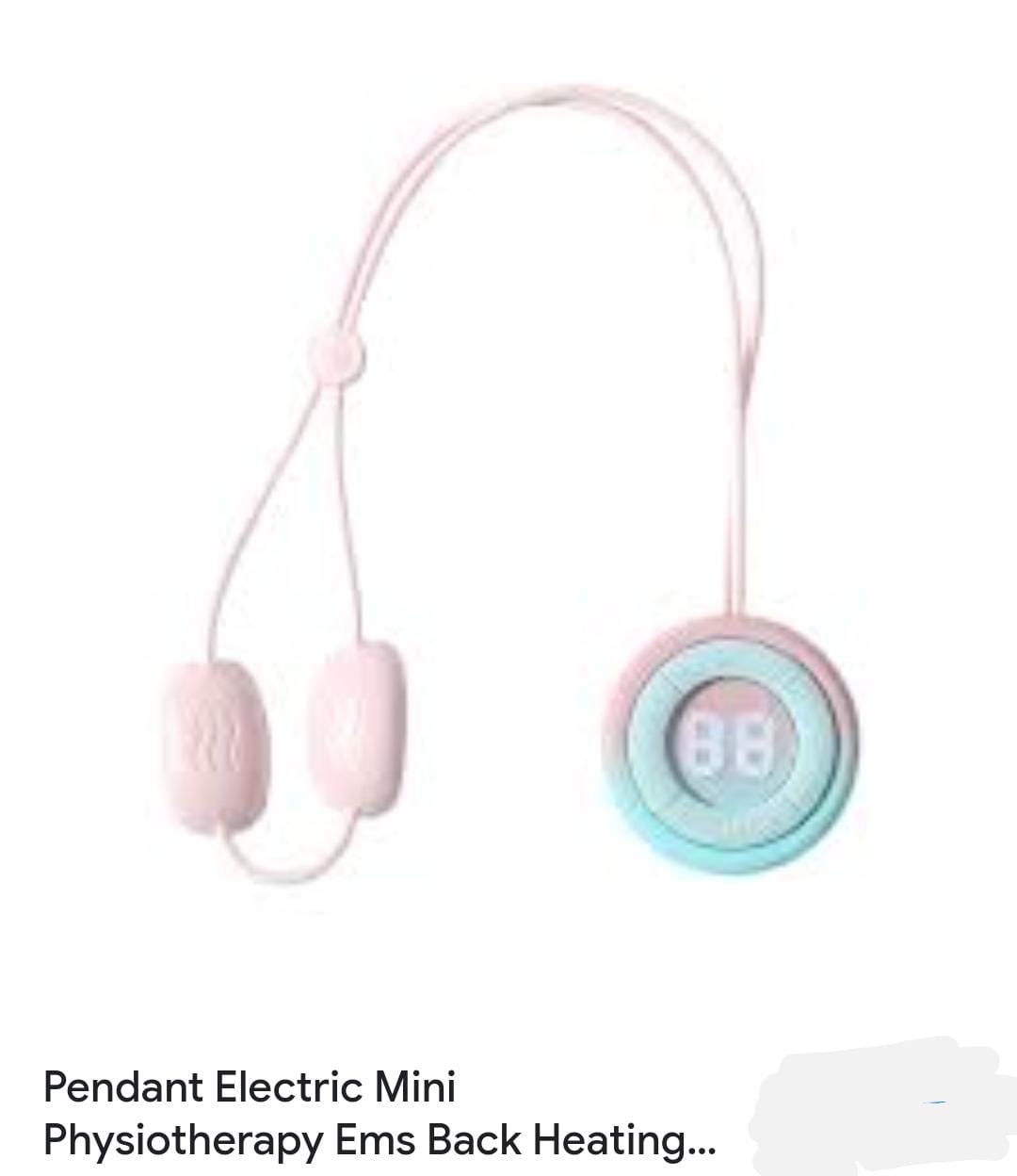 Portable Pendant Neck Massager EMS Electric Pulse Cervical Physiotherapy with 45°C Heating & 15 Intensity Levels - USB Rechargeable