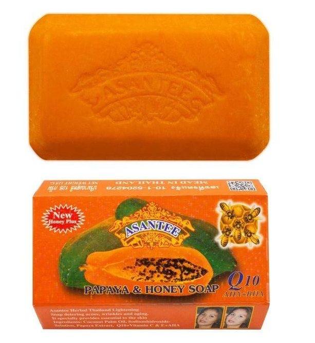 Original Asantee Papaya And Honey Anti Acne Soap - 125g Nourishing, Natural Skincare for Smooth & Glowing Skin Asante soap