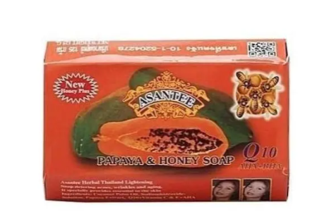 Original Asantee Papaya And Honey Anti Acne Soap - 125g Nourishing, Natural Skincare for Smooth & Glowing Skin Asante soap