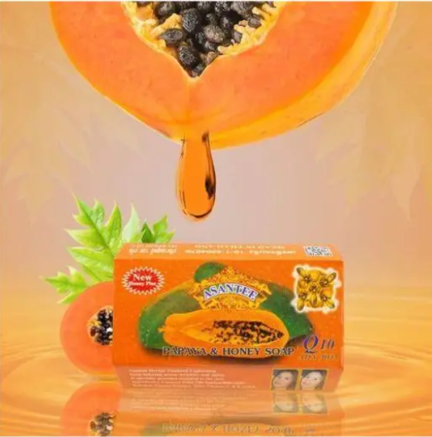 Original Asantee Papaya And Honey Anti Acne Soap - 125g Nourishing, Natural Skincare for Smooth & Glowing Skin Asante soap