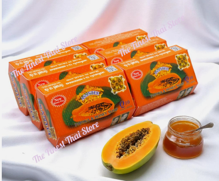 Original Asantee Papaya And Honey Anti Acne Soap - 125g Nourishing, Natural Skincare for Smooth & Glowing Skin Asante soap