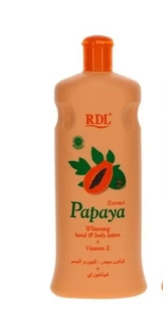 3in1 combo RDL Papaya Whitening Hand & Body Lotion 600ml Veet Gold Papaya Super Whitening Shower Cream 1000ml  Asantee Papaya & Honey Herbal Soap 125g