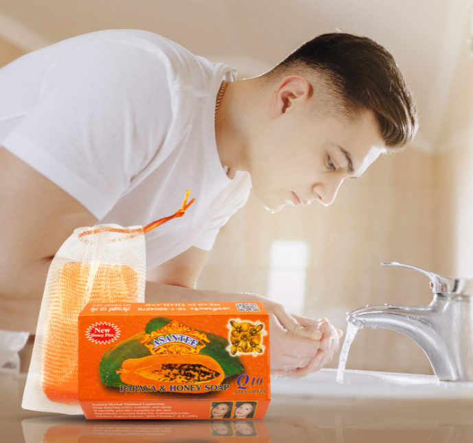 3in1 combo RDL Papaya Whitening Hand & Body Lotion 600ml Veet Gold Papaya Super Whitening Shower Cream 1000ml  Asantee Papaya & Honey Herbal Soap 125g