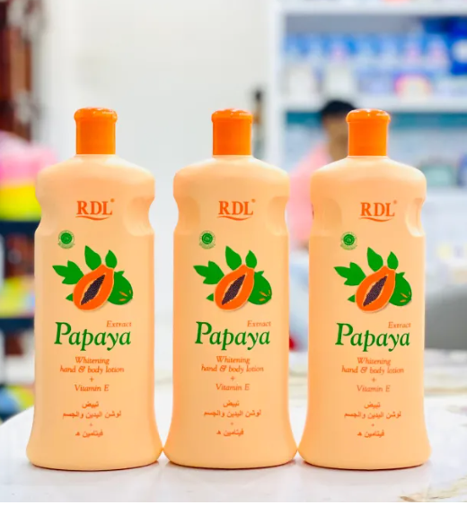 RDL Papaya Extract Whitening Hand & Body Lotion + Vitamin E 600ml