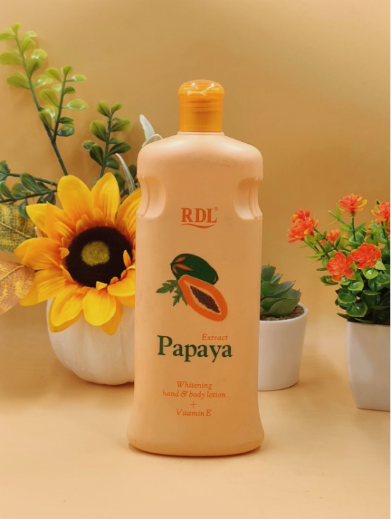RDL Papaya Extract Whitening Hand & Body Lotion + Vitamin E 600ml