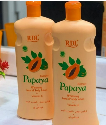 RDL Papaya Extract Whitening Hand & Body Lotion + Vitamin E 600ml