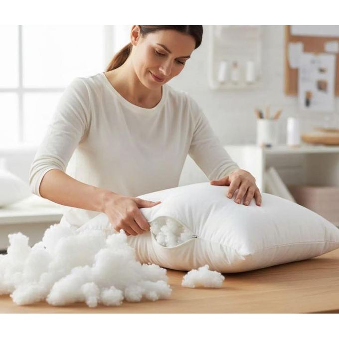 5 KG High Grade Hollow Fibre Stuffing/Filling/Fill Toys, Pillows, Cushion Covers, Craft, Bean Bags, Pet Beds Filling Washable White Hollowfibre 100% Polyester