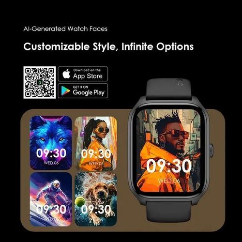 Oraimo Watch 5 Lite OSW-804 Smart Watch with Bluetooth Calling, 2.01” HD Full Touch Display, IP68 Waterproof Fitness Tracker, Heart Rate & SpO₂ Monitor, 100+ Sports Modes, Long Battery Life Smartwatch