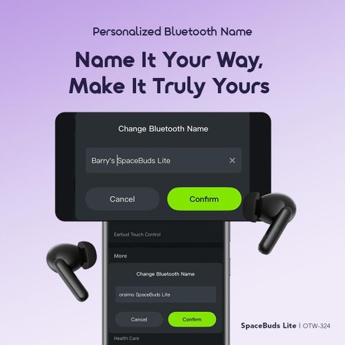 Oraimo SpaceBuds Lite OTW-324 True Wireless Earbuds Bluetooth 5.4, 40 Hours Playtime, Deep Bass Sound360 Audio, AI Call Noise Cancellation, IPX4 Waterproof TWS Earphones with Type-C Fast Charging for