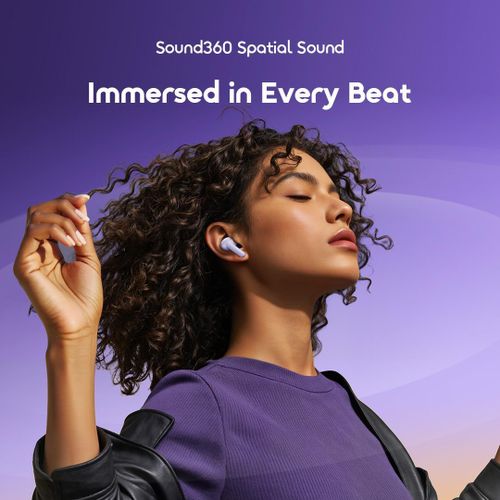 Oraimo SpaceBuds Lite OTW-324 True Wireless Earbuds Bluetooth 5.4, 40 Hours Playtime, Deep Bass Sound360 Audio, AI Call Noise Cancellation, IPX4 Waterproof TWS Earphones with Type-C Fast Charging for