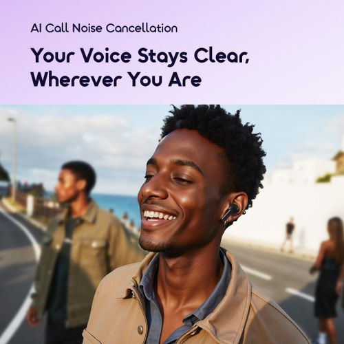 Oraimo SpaceBuds Lite OTW-324 True Wireless Earbuds Bluetooth 5.4, 40 Hours Playtime, Deep Bass Sound360 Audio, AI Call Noise Cancellation, IPX4 Waterproof TWS Earphones with Type-C Fast Charging for