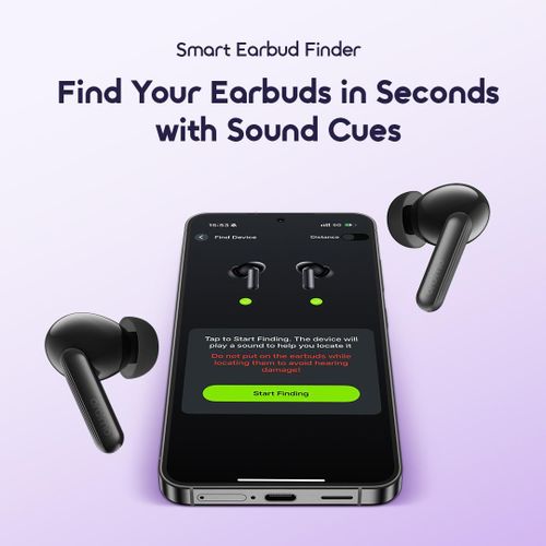Oraimo SpaceBuds Lite OTW-324 True Wireless Earbuds Bluetooth 5.4, 40 Hours Playtime, Deep Bass Sound360 Audio, AI Call Noise Cancellation, IPX4 Waterproof TWS Earphones with Type-C Fast Charging for