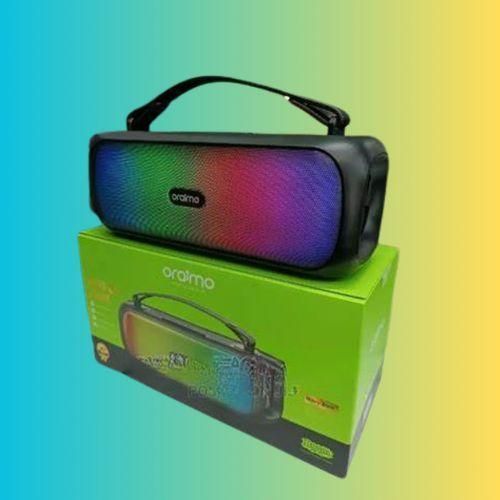 Oraimo Portable Wireless Boom Speaker – Powerful Sound & Massive Bass | Bluetooth Portable Speaker with Long Battery Life, Deep Bass, Stereo Sound, Outdoor Party Speaker Black