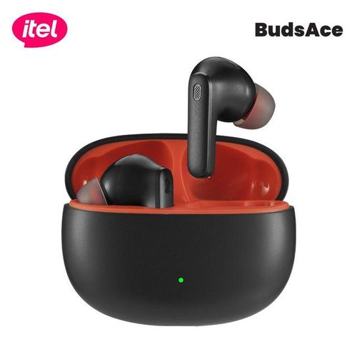 Itel Buds Ace ENC Super Bass Earbuds | True Wireless Bluetooth Earphones with Environmental Noise Cancellation, Deep Bass Sound, Long Battery Life & Touch Control for Android & iPhone