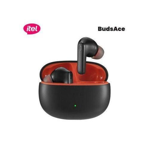 Itel Buds Ace ENC Super Bass Earbuds | True Wireless Bluetooth Earphones with Environmental Noise Cancellation, Deep Bass Sound, Long Battery Life & Touch Control for Android & iPhone