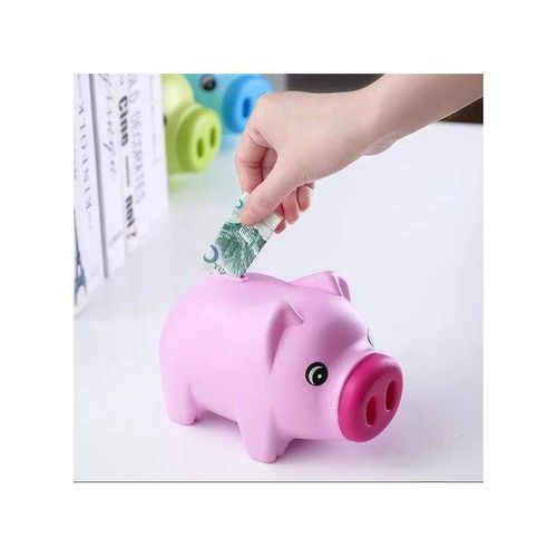 Cute Unbreakable Piggy Bank for Kids - Large Plastic Money Saving Box - Durable Coin & Note Bank for Boys & Girls