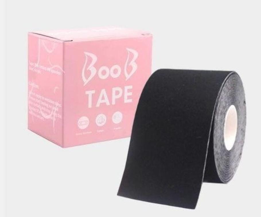 Professional Boob Tape - 5M Breast Lift Tape for All Cup Sizes - Waterproof & Sweatproof Skin-Friendly Adhesive