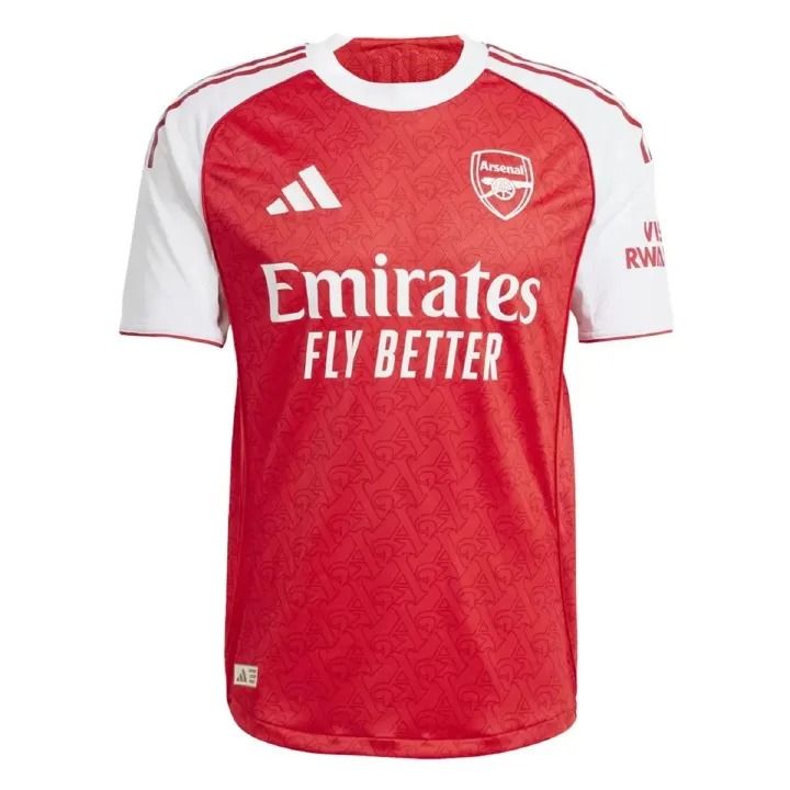 Arsenal 2025/2026 Home Football Jersey – Men’s Breathable Sports T-Shirt – Red & White Soccer Fan Shirt