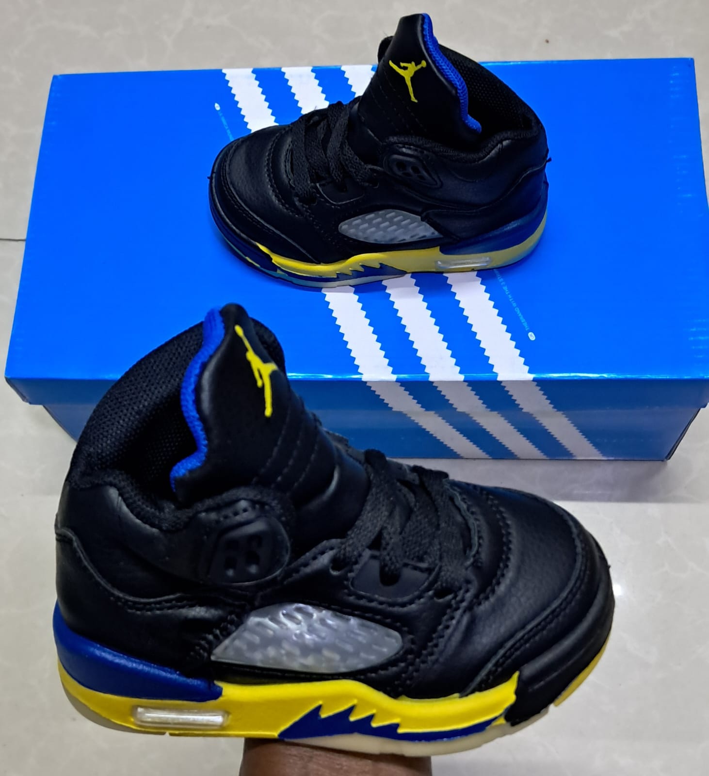 Kids' Fashion High-Top Sneakers - Comfortable Toddler Boys' Sport Shoes - Stylish Jordan-Style Trainers