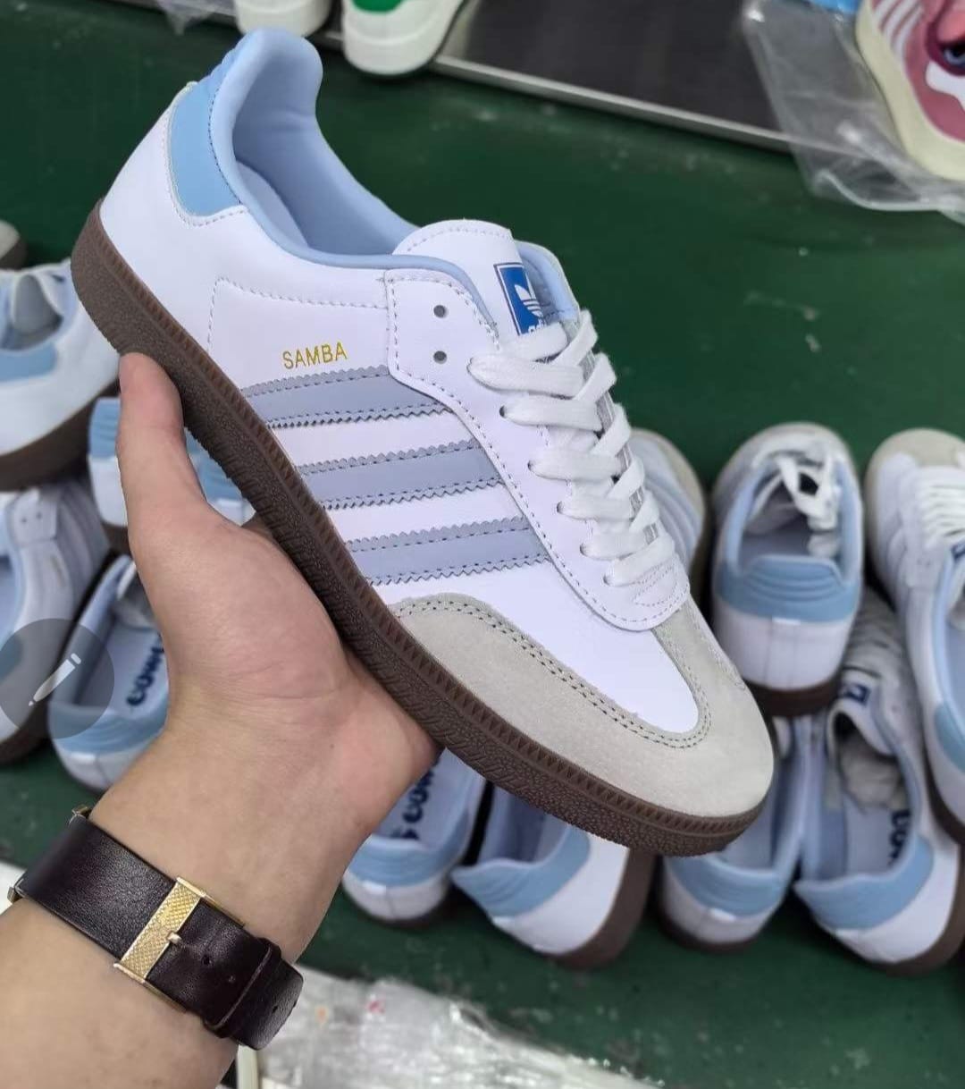 Classic Adidas Samba Sole sneakers featuring premium leather upper, suede overlays, gum sole, durable grip, timeless street style, all-day comfort, and versatile everyday wear
