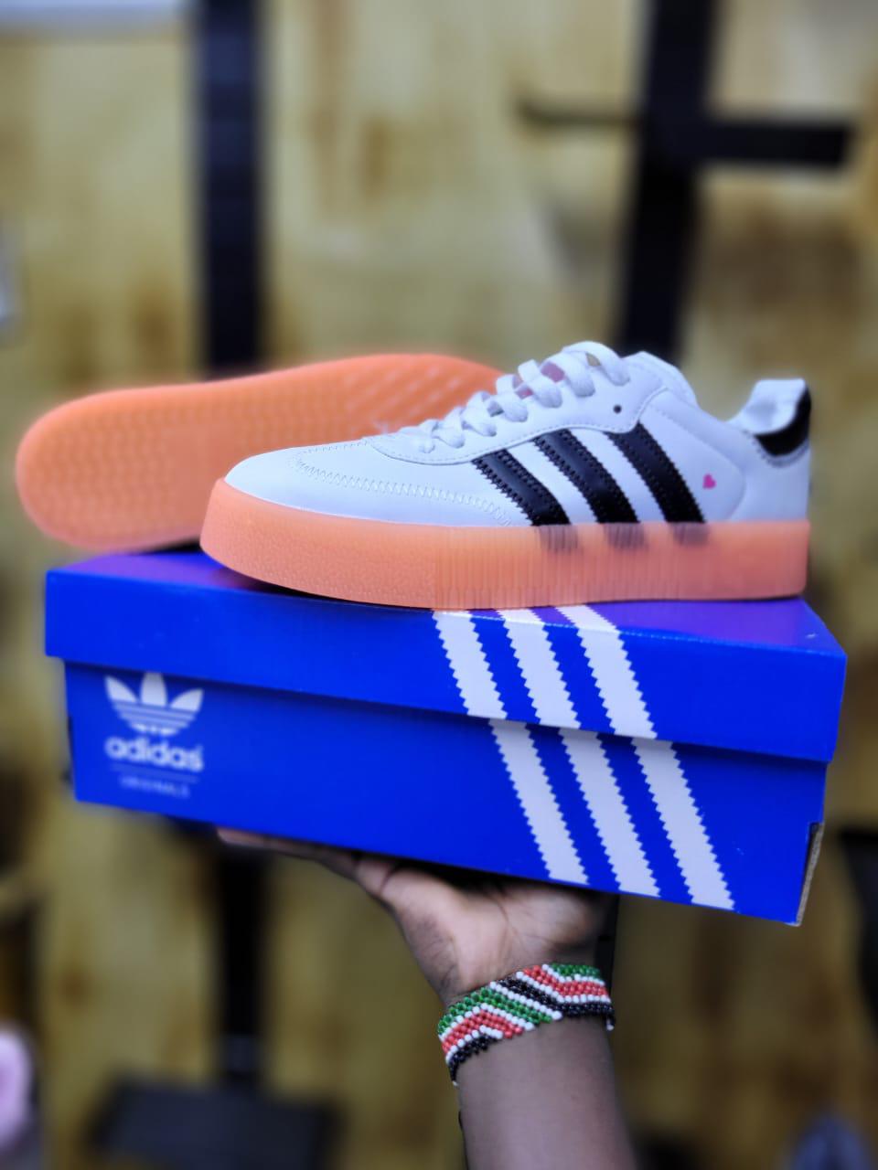 Customized Adidas Samba double sole sneakers feature a bold elevated outsole, classic suede details, and enhanced comfort, blending iconic style with a modern streetwear edge