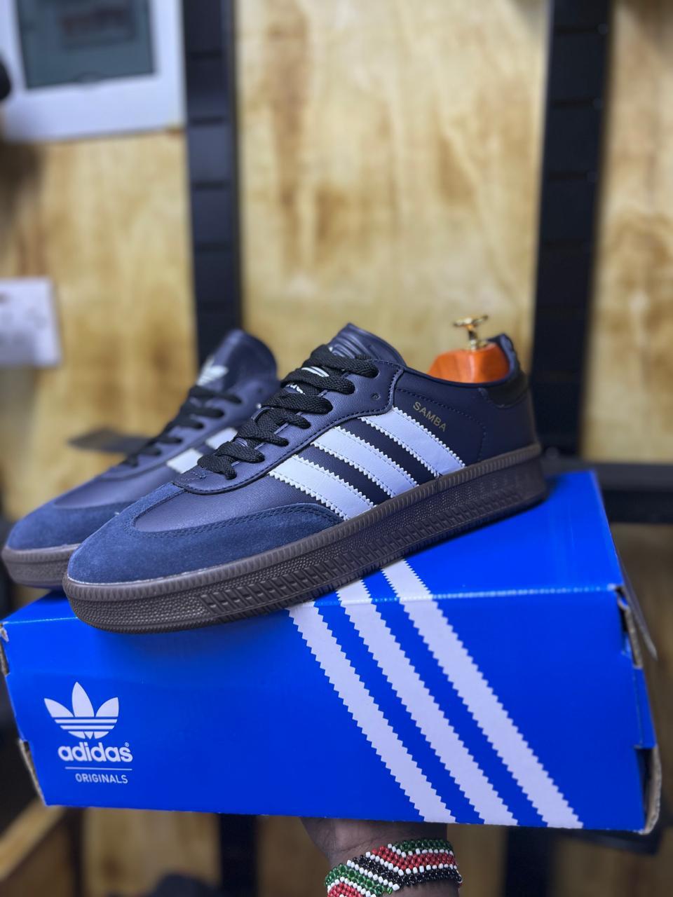 Customized Adidas Samba double sole sneakers feature a bold elevated outsole, classic suede details, and enhanced comfort, blending iconic style with a modern streetwear edge
