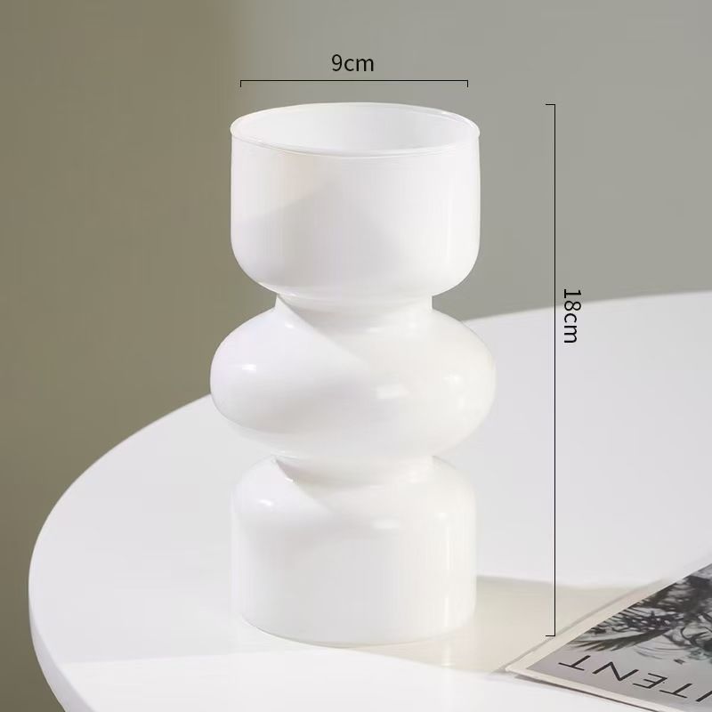 High Quality classic Glass Circular Decorative Flower Vase.  for Home or Office with an Elegant Design Perfect for Displaying Fresh or Artificial Flowers in Living Rooms, Dining Rooms & Entryways