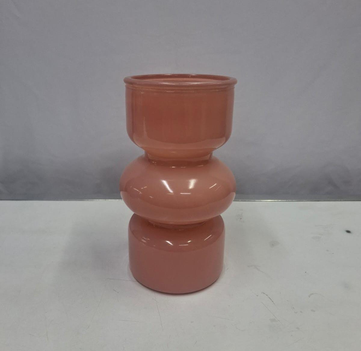 High Quality classic Glass Circular Decorative Flower Vase.  for Home or Office with an Elegant Design Perfect for Displaying Fresh or Artificial Flowers in Living Rooms, Dining Rooms & Entryways